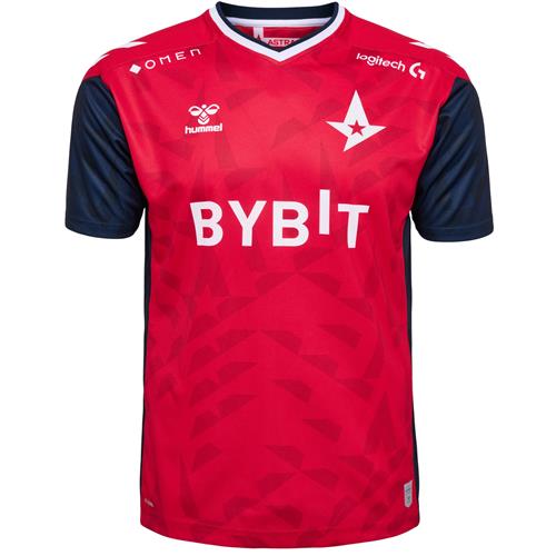 Hummel Funktionsskjorte  navy / hindbær / hvid