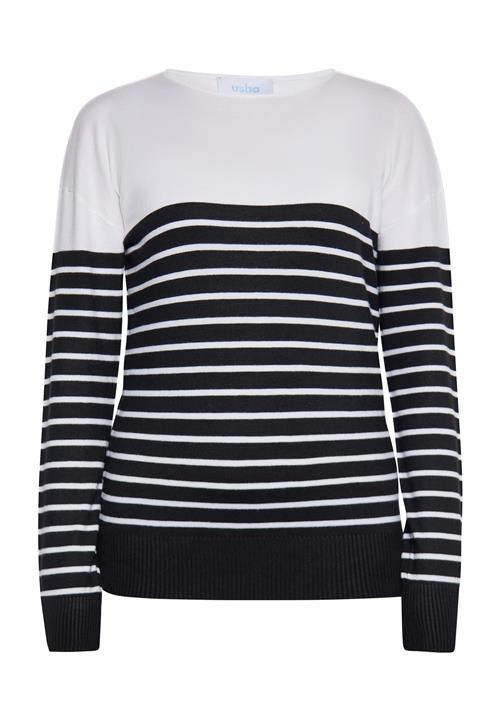 usha BLUE LABEL Pullover  sort / hvid