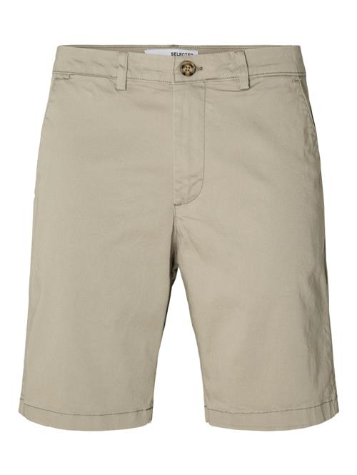 SELECTED Lærredsbukser 'SLHMiles'  greige