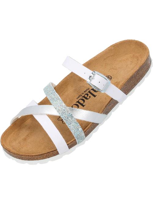 Palado Pantoletter 'Cruisi'  sølvgrå / mint / hvid