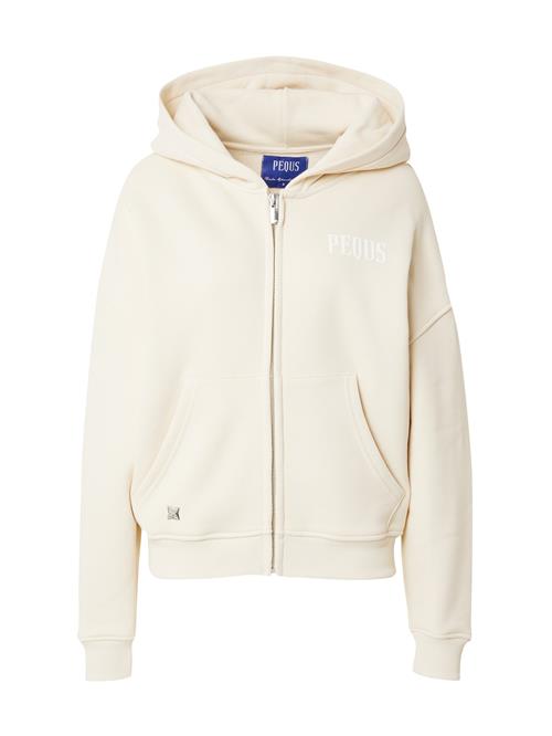 Pequs Sweatjakke  lysebeige / hvid
