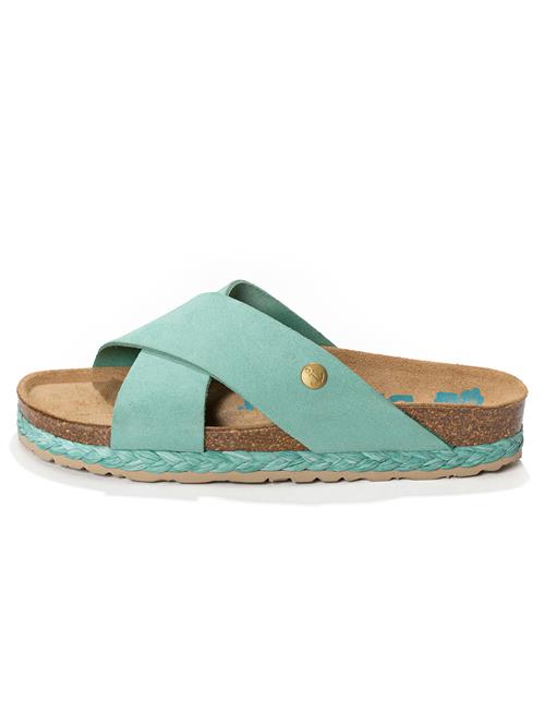 Bayton Pantoletter 'Burgos'  turkis / brun