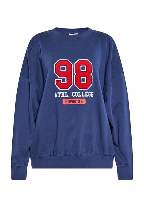 MYMO Sweatshirt  marin / rød / hvid