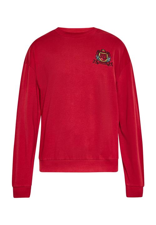 MO Sweatshirt  lyseblå / gul / vinrød / sort