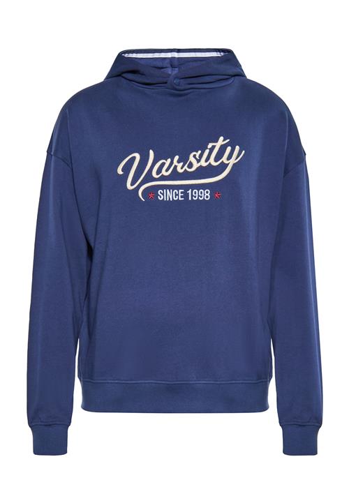 MO Sweatshirt  marin / mørkerød / hvid