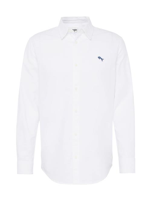 WRANGLER Skjorte 'LS SHIRT'  blå / hvid