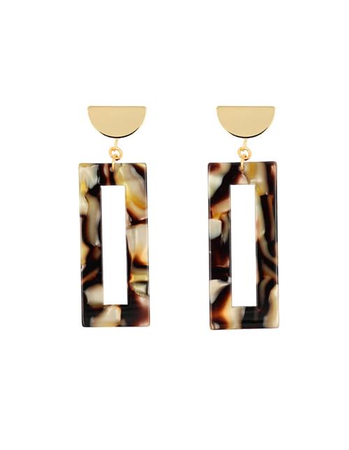 Fräulein Wunder Øreringe 'Akane'  brun / guld