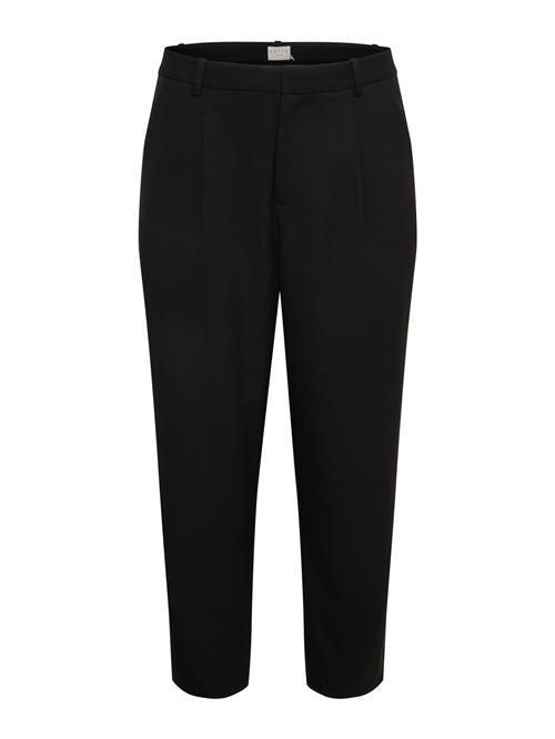 KAFFE CURVE Bukser med lægfolder 'KCMerla'  sort