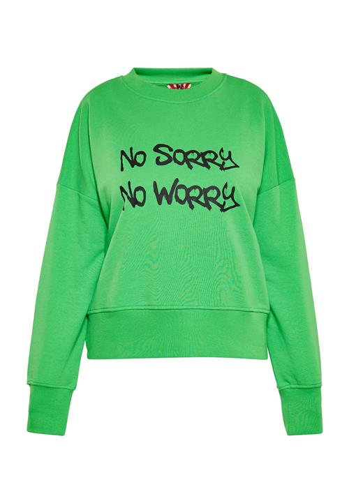 myMo ROCKS Sweatshirt  lime / sort