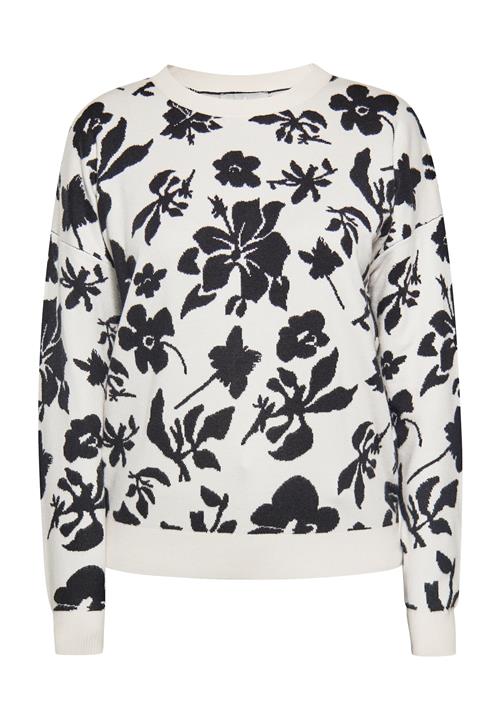 Usha Pullover  sort / uldhvid