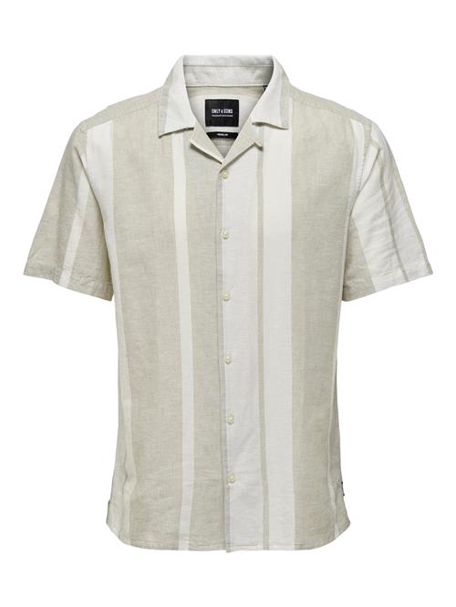 Only & Sons Skjorte 'Caiden'  khaki / hvid