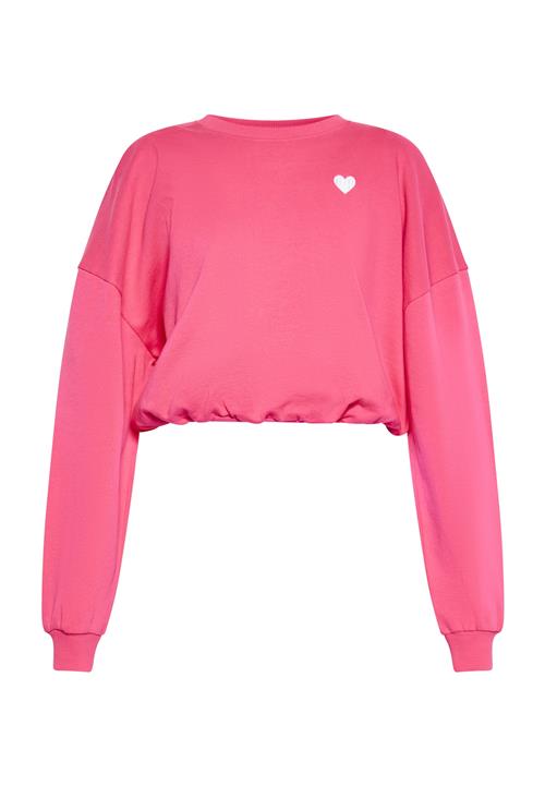 MYMO Sweatshirt  hindbær / hvid