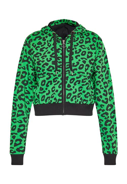 swirly Sweatjakke  grøn / sort