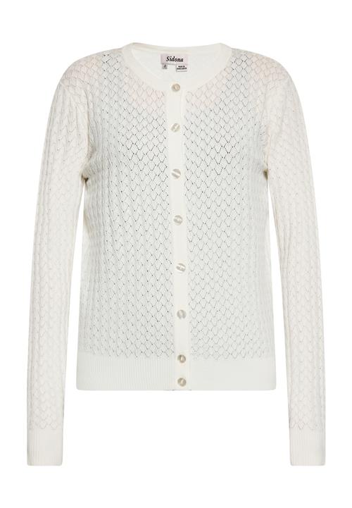 Sidona Cardigan  uldhvid