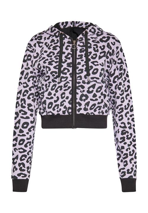 swirly Sweatjakke  lavendel / sort