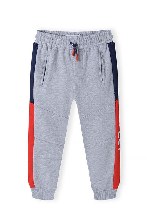 MINOTI Bukser  grå-meleret / rød / hvid