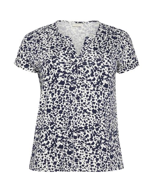 KAFFE CURVE Shirts 'KCCharlotta'  marin / hvid