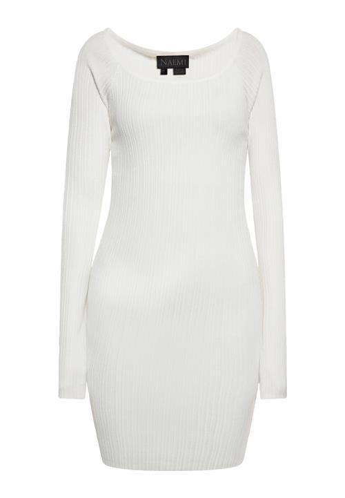 NAEMI Strikkjole  uldhvid