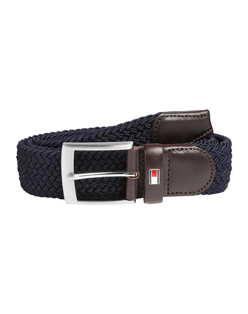 TOMMY HILFIGER Bælte 'New Adan'  mørkeblå / mørkebrun