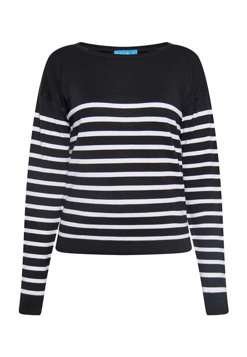 SANIKA Pullover  sort / hvid