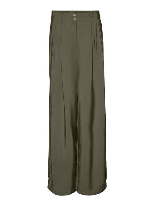 VERO MODA Bukser med lægfolder 'Sally'  khaki