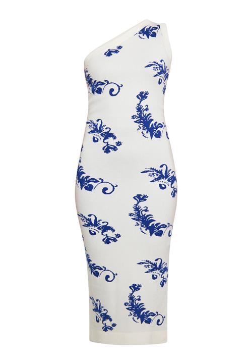 ebeeza Strikkjole  mørkeblå / hvid