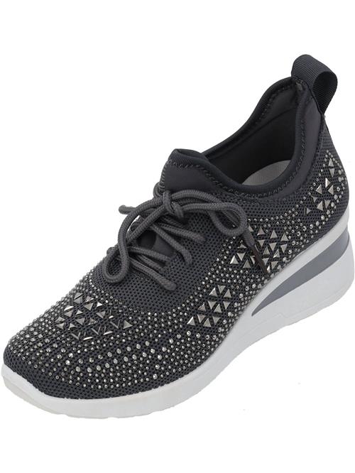 Palado by Sila Sahin Sneaker low 'Anid'  mørkegrå / sølv