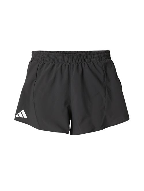 ADIDAS PERFORMANCE Sportsbukser 'ADIZERO'  sort / hvid