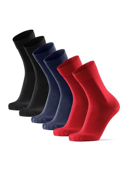 DANISH ENDURANCE Sportssokker 'Bamboo Dress'  navy / rød / sort