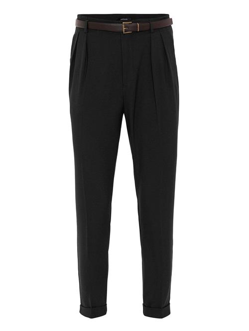 Antioch Bukser med lægfolder  sort