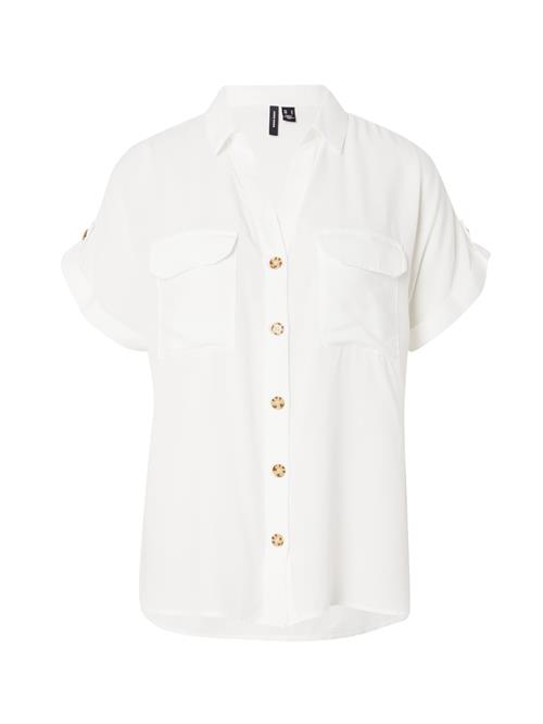 VERO MODA Bluse 'Bumpy'  hvid