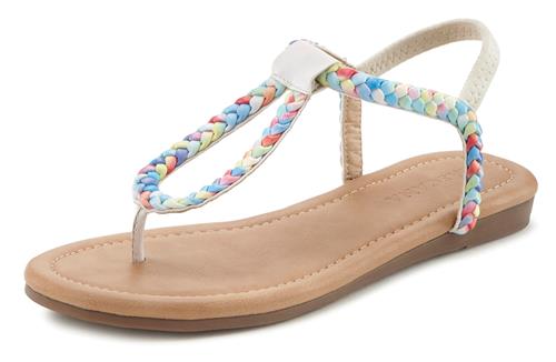 LASCANA Klipklappere  beige / lyseblå / lysegrøn / rød