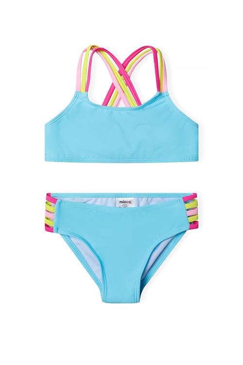 MINOTI Bikini  blå / neongrøn / pink / lyserød