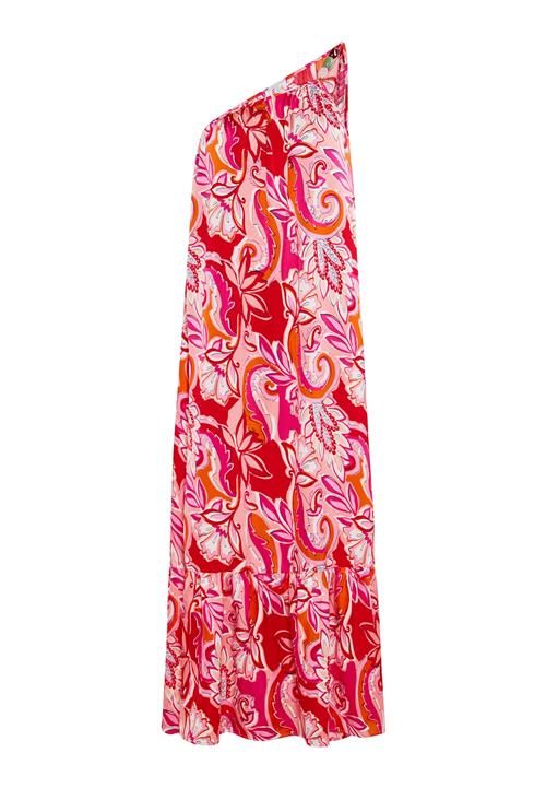 IZIA Sommerkjole  orange / pink / rød / hvid