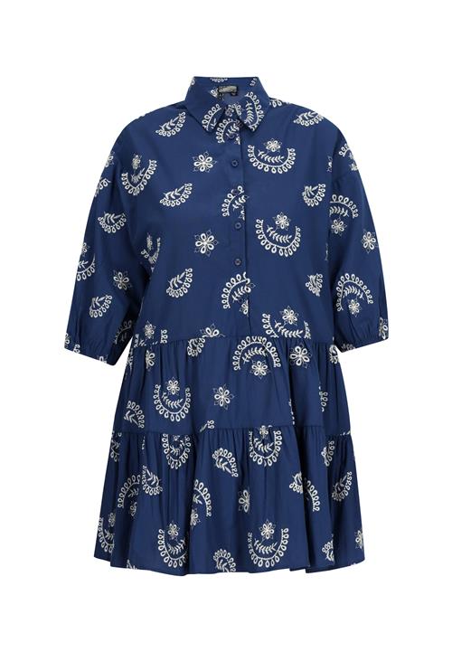 DreiMaster Vintage Blusekjole  marin / offwhite