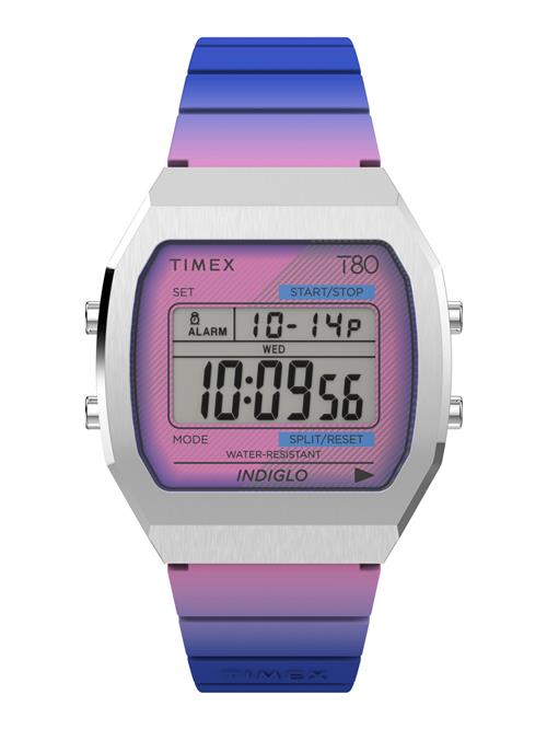 TIMEX Digitalur 'Lab T80'  blå / purpur / sølv