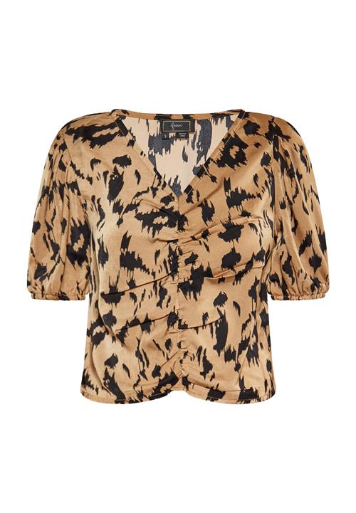 faina Bluse  camel / sort