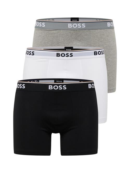 BOSS Boksershorts 'Power'  grå-meleret / sort / hvid