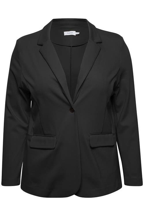 Fransa Curve Blazer  sort