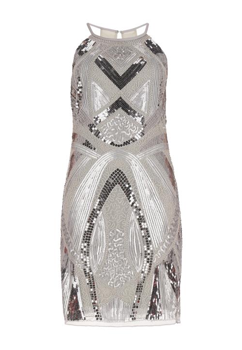 NAEMI Coctailkjole  beige / sort / sølv / hvid