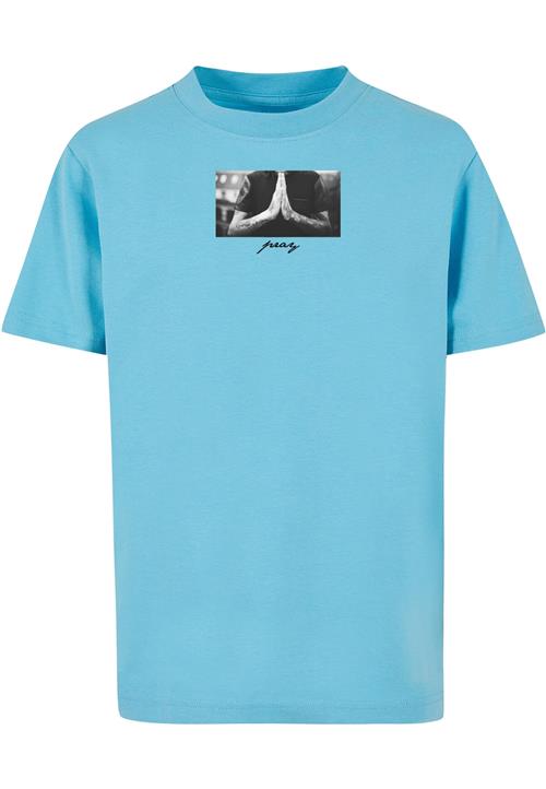 Mister Tee Shirts 'Pray'  blå / grå / sort / hvid