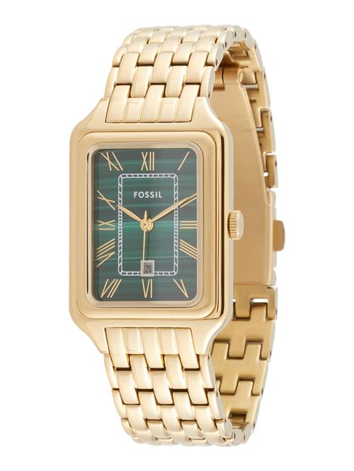 FOSSIL Analogt ur 'Raquel'  guld / grå / mørkegrøn