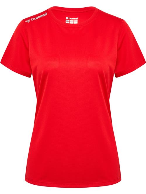 Hummel Funktionsbluse  lysegrå / brandrød