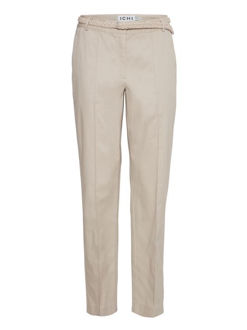 ICHI Bukser med fals 'Ulani'  lysebeige