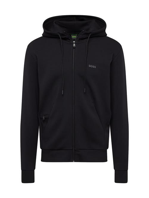 BOSS Sweatjakke 'Saggy'  grå / sort