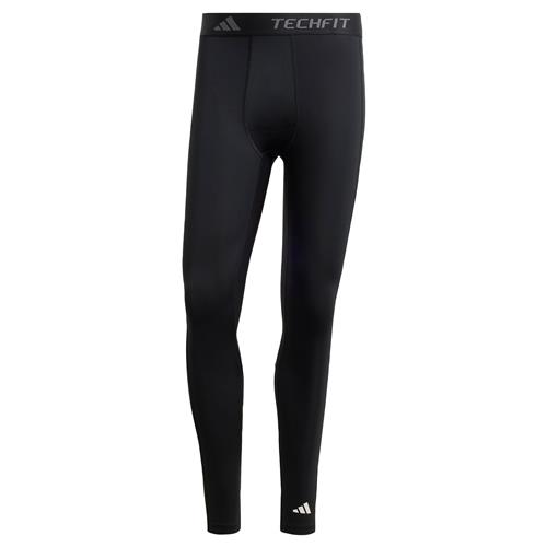 ADIDAS PERFORMANCE Sportsbukser 'TECHFIT Compression Training Long'  sort / hvid