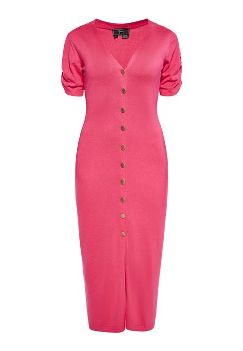 faina Strikkjole  hindbær