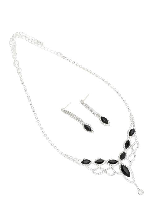 SOHI Smykkesæt ' Biddy '  sort / transparent