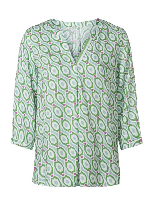 heine Bluse  ecru / grøn / mint / eosin