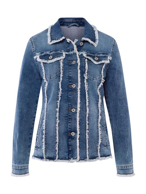heine Overgangsjakke  blue denim / hvid